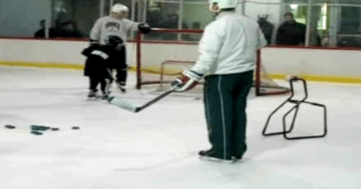 Our First “Mighty Mite” Hockey Practice
